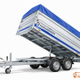 Kippanhänger 2500 kg – Doppelachse, Hochplane & verstärkte Bordwände | Top-Angebot
